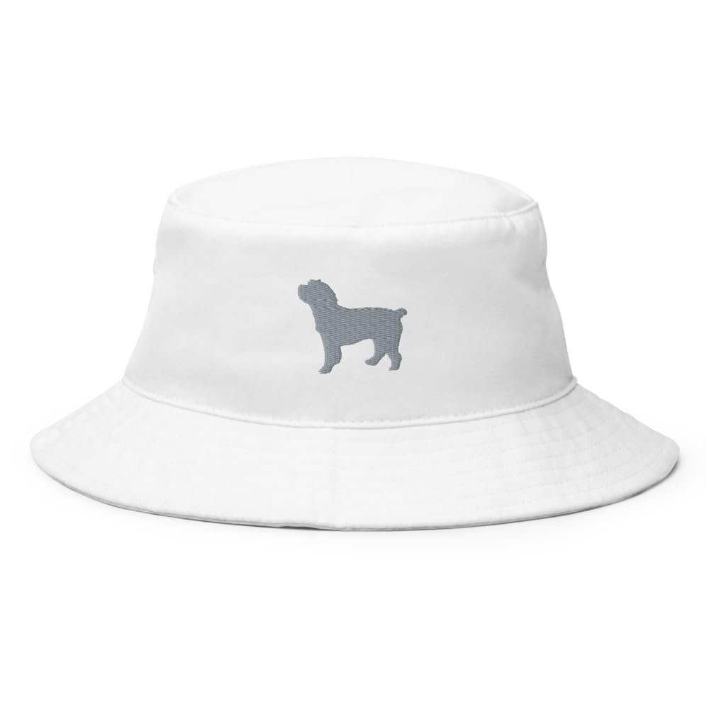 Cockapoo Visor, Spoodle, Embroidered Unisex Bucket hat, Grey, Cockapoo Gifts.