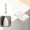 VIE Dark Blue Macrame Necklace, White Agate Tumbled, with White Agate Rough Cut view 4