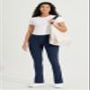 ODODOS Cloud Feeling Straight Leg Pants with Back Pocket for Women, High Waist Casual Lounge Yoga Pants, 28" Inseam, Navy, Small view 2