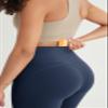ODODOS Cloud Feeling Straight Leg Pants with Back Pocket for Women, High Waist Casual Lounge Yoga Pants, 28" Inseam, Navy, Small view 3