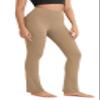 ODODOS Cloud Feeling Straight Leg Pants with Back Pocket for Women, High Waist Casual Lounge Yoga Pants, 28" Inseam, Light Brown, Small view 1