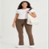 ODODOS Cloud Feeling Straight Leg Pants with Back Pocket for Women, High Waist Casual Lounge Yoga Pants, 30" Inseam, Brunette, Large view 2