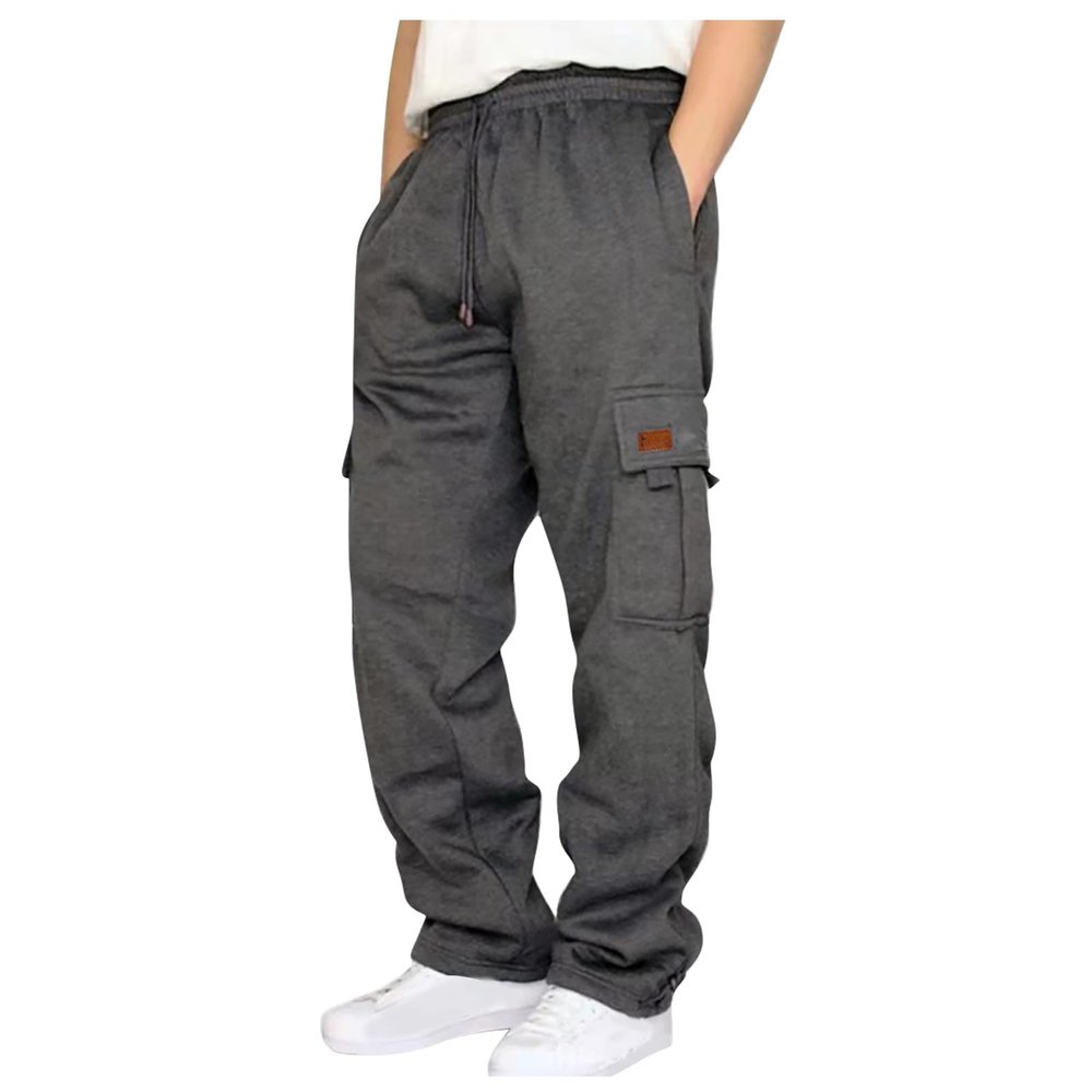 Camo Pants, Men's Overalls Drawstring Multi Pocket Casual Pants Hiking Cotton Twill Pants Mens White Pants for Kaki Cargo Plaid Pants Men Man Military Pants Work Pants Casual (5XL, Dark Gray)