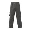 Camo Pants, Men's Overalls Drawstring Multi Pocket Casual Pants Hiking Cotton Twill Pants Mens White Pants for Kaki Cargo Plaid Pants Men Man Military Pants Work Pants Casual (5XL, Dark Gray) view 3