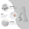 SOBOWO Toddler Baby Girl Flare Pants 3 Pack Solid Ribbed Ruffle Bell Bottoms Pants Fall Outfits(Black/Caramel/Gray, 9-12 Months) view 4