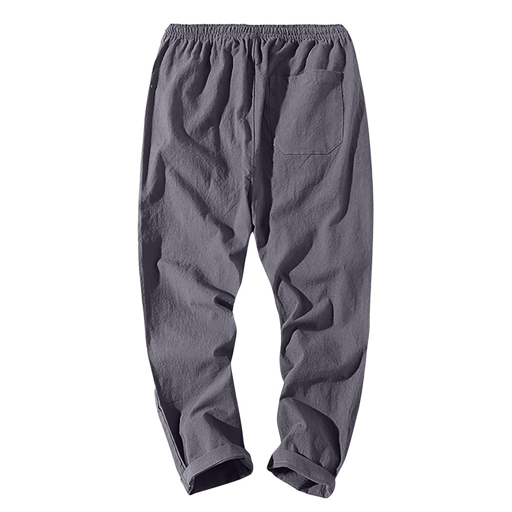 Work Pants for Men, Home Outdoor Fashion Casual Basic Loose Breathable Quick-Drying Pants White Cargo Mens Tactical Pants CCW with Zipper Pockets Work Pants Shirt Pants (3XL, Dark Gray)