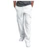 Men's Golf Pants, Overalls Drawstring Multi Pocket Casual Pants Hiking Cotton Twill Pants Sweat for Mens Cargo Pants Camo Men Tactical Pants Relaxed Fit Baggy Pants Gothic (XL, White) view 1