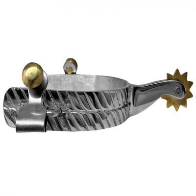 Showman Stainless Steel Engraved Spurs