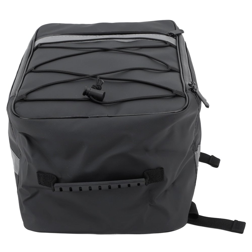Jauarta Rear Bike Rack Bag 15L Waterproof Electric Bike Saddle Bag Cycling Trunk Carrier for Outdoor Black