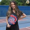 BeeJos Spirl Tie-Dye: Premium Slip-On Pickleball Paddle Cover-Fits Standard Size Paddles-Zipperless (Paddle not Included) Handmade in USA (Red/Blue) view 4