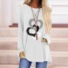 Womens Tunics or Tops to Wear with Leggings Long Sleeve Loose Fit Fall Clothes Crewneck Gradient Comfy Shirts Blouses view 2