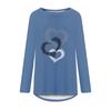 Womens Tunics or Tops to Wear with Leggings Long Sleeve Loose Fit Fall Clothes Crewneck Gradient Comfy Shirts Blouses view 3