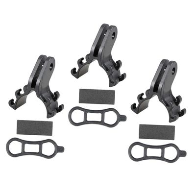 BRIGHTFUFU 3Sets Portable Bike Flashlight Holder Mounting Bracket for Race Flashlights Easy Installation for Cycling Sports Camera Headlight Support