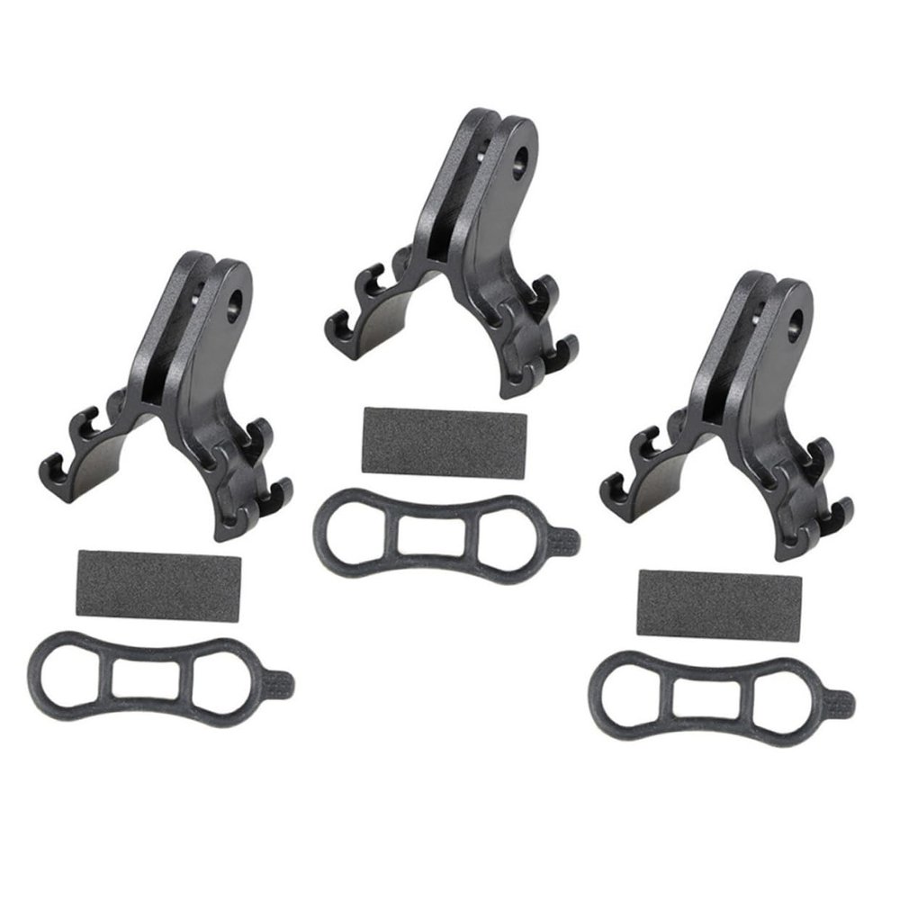 BRIGHTFUFU 3Sets Portable Bike Flashlight Holder Mounting Bracket for Race Flashlights Easy Installation for Cycling Sports Camera Headlight Support