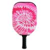 BeeJos Spirl Tie-Dye: Premium Slip-On Pickleball Paddle Cover-Fits Standard Size Paddles-Zipperless (Paddle not Included) Handmade in USA (Pink) view 1