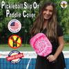 BeeJos Spirl Tie-Dye: Premium Slip-On Pickleball Paddle Cover-Fits Standard Size Paddles-Zipperless (Paddle not Included) Handmade in USA (Pink) view 2