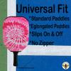 BeeJos Spirl Tie-Dye: Premium Slip-On Pickleball Paddle Cover-Fits Standard Size Paddles-Zipperless (Paddle not Included) Handmade in USA (Pink) view 3