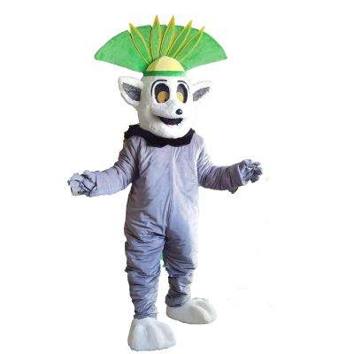 Ring tailed lemurs Madagascar King Julien Waver Dinosaur Mascot Costume Adult Size Mascotte Mascota Carnival Party Cosplay Costume Suit