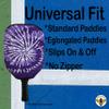 BeeJos Spirl Tie-Dye: Premium Slip-On Pickleball Paddle Cover-Fits Standard Size Paddles-Zipperless (Paddle not Included) Handmade in USA (Purple) view 3