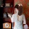 Beavorty Regency Ringlet Ponytail Hairpiece, Spiral Curl Synthetic Half Wig with Bow Romantic Ringlet Baroque Rococo Wig Historical Colonial Lady Costume view 2