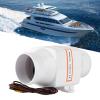 3inch InLine Marine Bilge Air Blower, High Flow Ventilation for Engine Compartment, Galley, Bilge, and Head, 128 CFM Cap view 2
