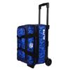ELITE Basic Double Roller Bowling Ball Bag With Rolling Wheels | Stylish Graffiti-Style Design | Durable Bowling Bags With Ample Storage | Double Bowling Ball Bag (Navy Camo) view 1