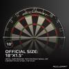 Accudart Edge Bristle Dartboard - Razor Thin Spider Wire Reduces Bounce Outs - Premium Brazilian Sisal - Advanced Metal Number Ring - Increased Playing Area - Super Thin Bullseye view 2