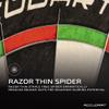 Accudart Edge Bristle Dartboard - Razor Thin Spider Wire Reduces Bounce Outs - Premium Brazilian Sisal - Advanced Metal Number Ring - Increased Playing Area - Super Thin Bullseye view 4