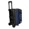 ELITE Basic Double Roller Bowling Ball Bag With Wheels | Graffiti-Style Design | Durable Bowling Bags With Ample Storage | Navy Grey view 2