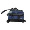 ELITE Basic Double Roller Bowling Ball Bag With Wheels | Graffiti-Style Design | Durable Bowling Bags With Ample Storage | Navy Grey view 4