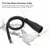 E Motor Extension Cable, 9 Pin Waterproof Wheel Motor Extension Cable Portable Wear Resistant Ebike Hub Motor Extension Cable Female to Male Wire E Accessory view 3