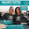 Team Fan Apparel Women's NFL Ultimate Fan Logo Slouchy Crewneck -Tagless Fleece Lightweight Pullover - Officially Licensed (Miami Dolphins - Charcoal, X-Large) view 4