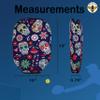 BeeJos Mexican Sugar Skulls: Premium Slip-On Pickleball Paddle Cover-Fits Standard Size Paddles-Zipperless (Paddle not Included) 2 Color Variations Handmade in USA (Purple) view 3