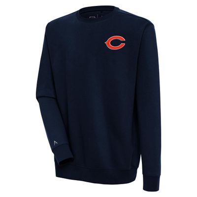Antigua Men's Navy Chicago Bears Victory Pullover Sweatshirt