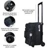 ELITE Basic Double Roller Bowling Ball Bag With Rolling Wheels | Stylish Graffiti-Style Design | Durable Bowling Bags With Ample Storage | Double Bowling Ball Bag (Purple) view 4