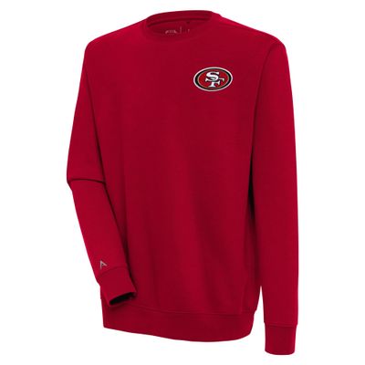 Antigua Men's Scarlet San Francisco 49ers Victory Pullover Sweatshirt