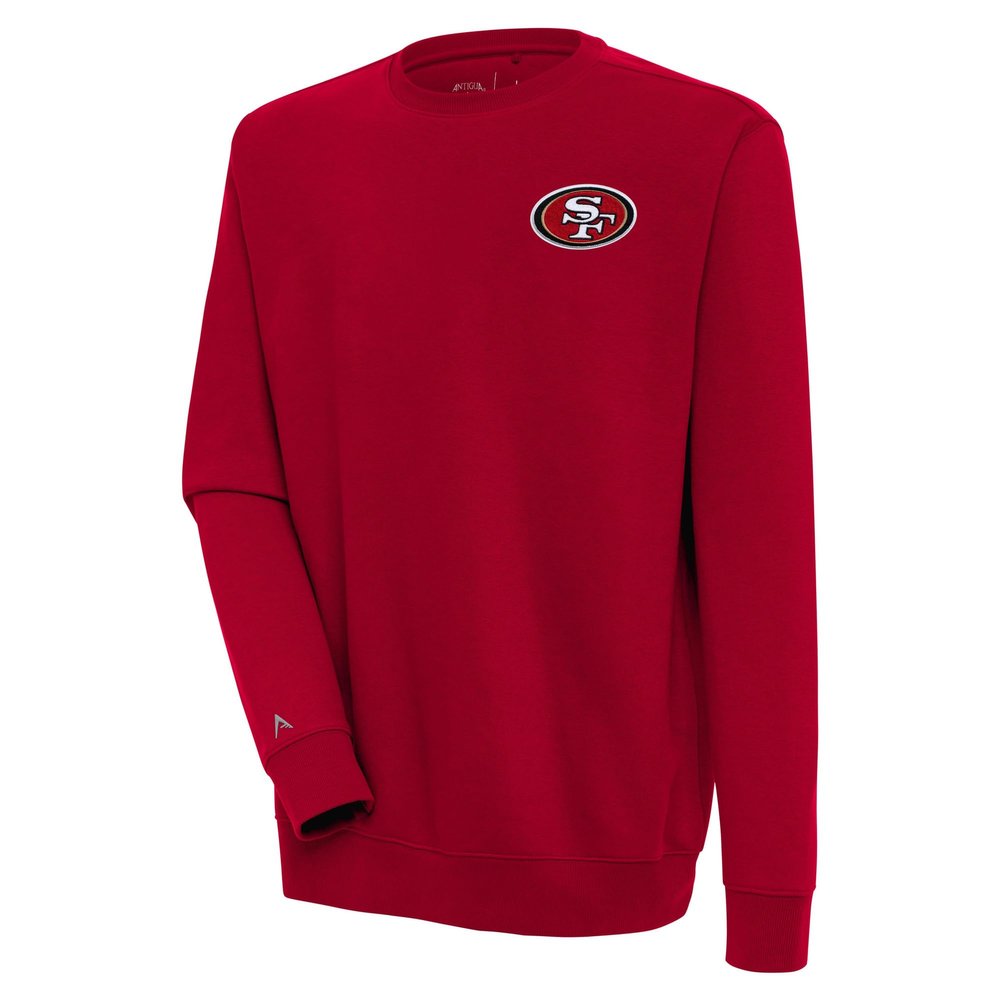 Antigua Men's Scarlet San Francisco 49ers Victory Pullover Sweatshirt