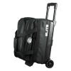 ELITE Basic Double Roller Bowling Ball Bag With Rolling Wheels | Stylish Graffiti-Style Design | Durable Bowling Bags With Ample Storage | Double Bowling Ball Bag (Black) view 1