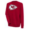 Antigua Men's Red Kansas City Chiefs Victory Pullover Sweatshirt view 1