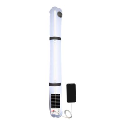 LuminAID Solar Beam with Phone Charger - Shatterproof & Waterproof Inflatable Tube Lantern with 300 Lumens of Bright LED - Perfect for Camping, Backpacking, Hiking, Emergency