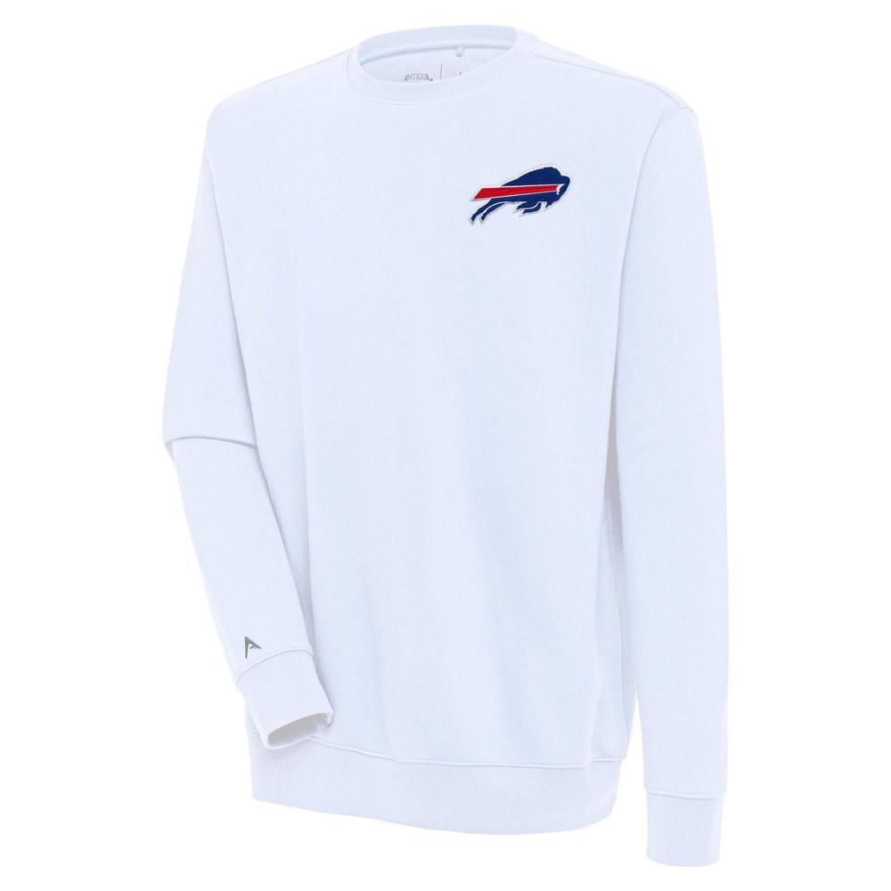 Antigua Men's White Buffalo Bills Victory Pullover Sweatshirt