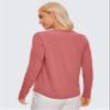 CRZ YOGA Pima Cotton Crewneck Long Sleeve Shirts for Women - Workout Athletic Yoga Casual Tops Soft Plain T-Shirt Briar Rose XX-Small view 2