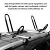 Kayak Roof Top Mount Rack, 2 Pair Foldable Kayak Car Rack Roof Top Mount 68KG 150LBS Load Carrier J Bar Holder for Canoe Paddle Boards Skiboard view 3