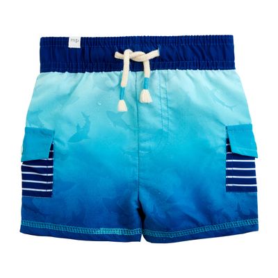 Mud Pie Boys' Standard Shark Color Change Trunks
