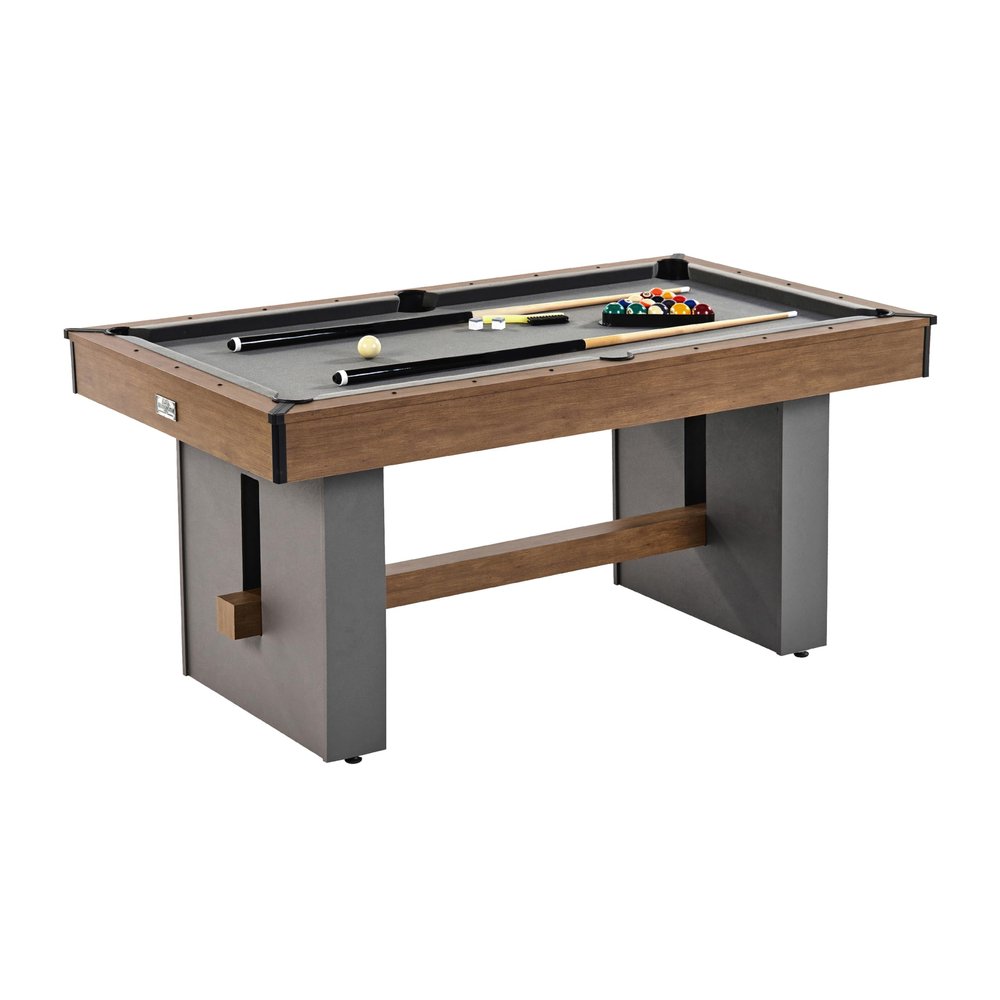 Barrington Billiards 5.5' Urban Drop Pocket Pool Table with Pool Ball and Cue Stick Set, Perfect for Game Rooms