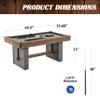 Barrington Billiards 5.5' Urban Drop Pocket Pool Table with Pool Ball and Cue Stick Set, Perfect for Game Rooms view 2