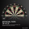 Accudart Classic Bristle Dartboard - Official Size 18" x 1.5" - Self-Healing Genuine Bristle Sisal - Staple Free Bullseye - Ideal for Steel Tip Darts view 2