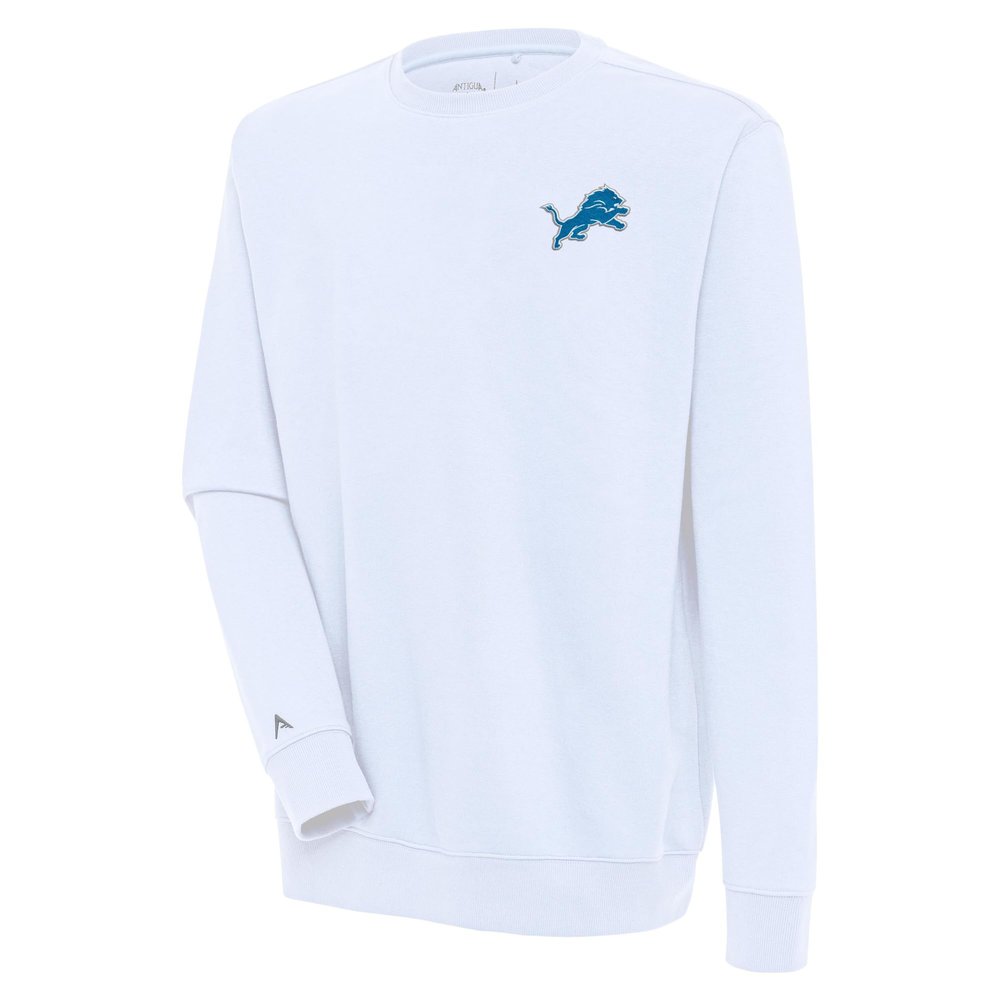 Antigua Men's White Detroit Lions Victory Pullover Sweatshirt