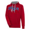 Antigua Men's Red Buffalo Bills Victory Pullover Hoodie view 1