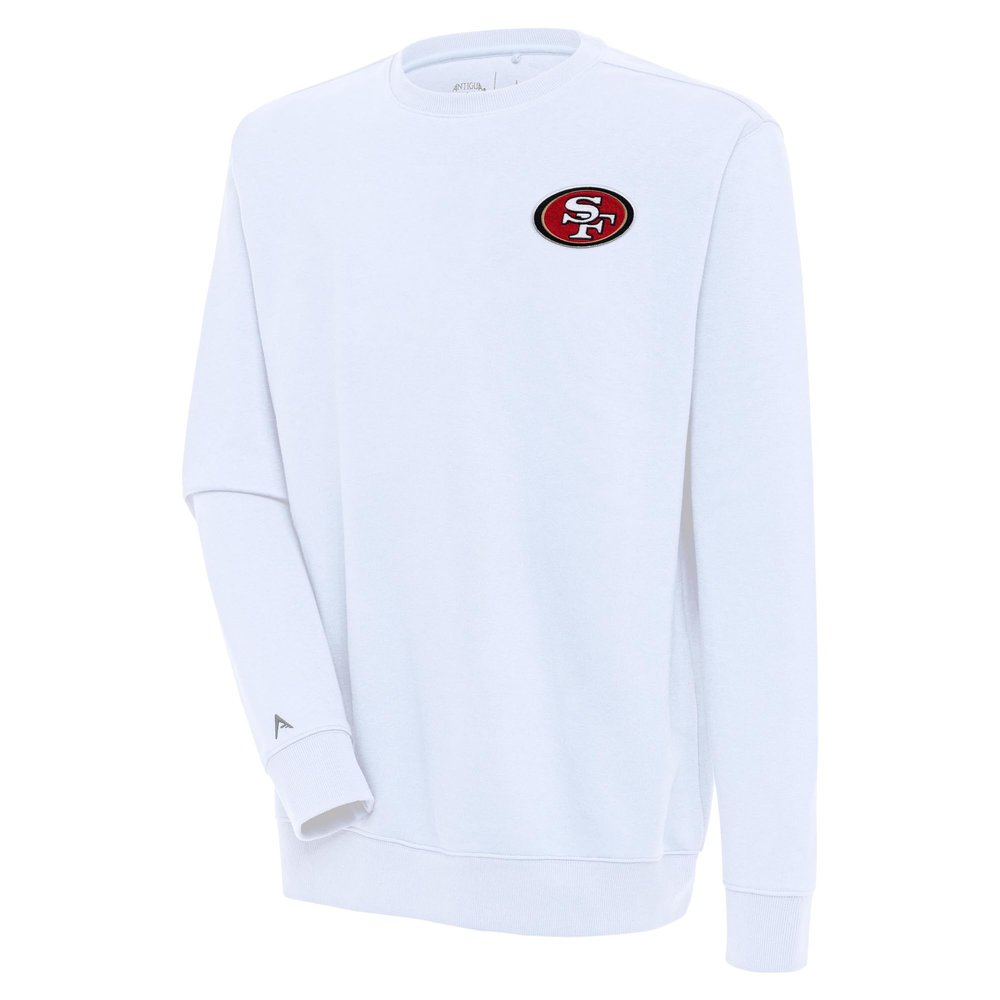 Antigua Men's White San Francisco 49ers Victory Pullover Sweatshirt